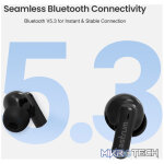 ET310 TWS True Wireless In-Ear Earbuds Bluetooth V5.3 - Black - Image 4